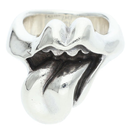 Chrome Hearts LIP TONGUE-MD Medium Silver Ring Size JP 16.5