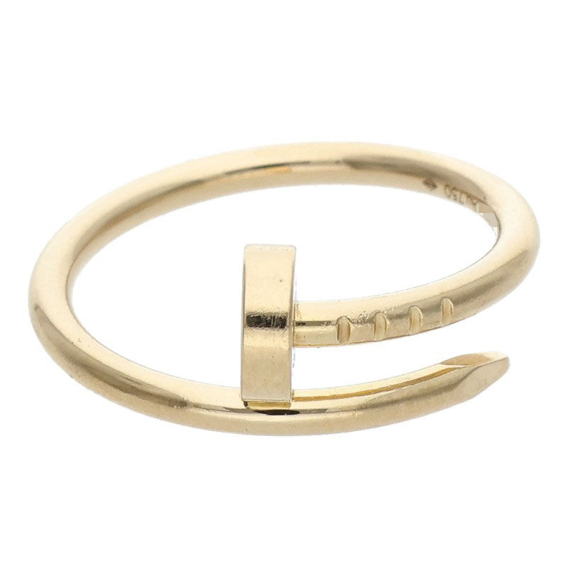 Cartier Juste Un Clou SM 18K Yellow Gold Ring Size JP 10.5