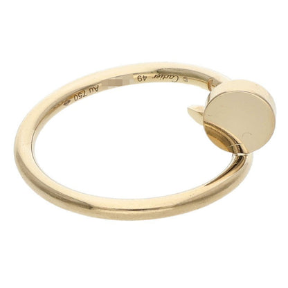 Cartier Juste Un Clou SM 18K Yellow Gold Ring Size JP 10.5