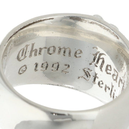 Chrome Hearts FLRL CRS Floral Cross Silver Ring Size JP 18