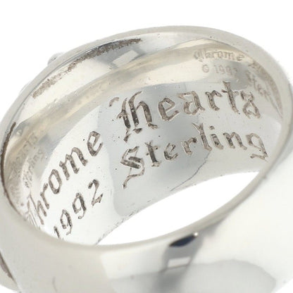 Chrome Hearts FLRL CRS Floral Cross Silver Ring Size JP 18