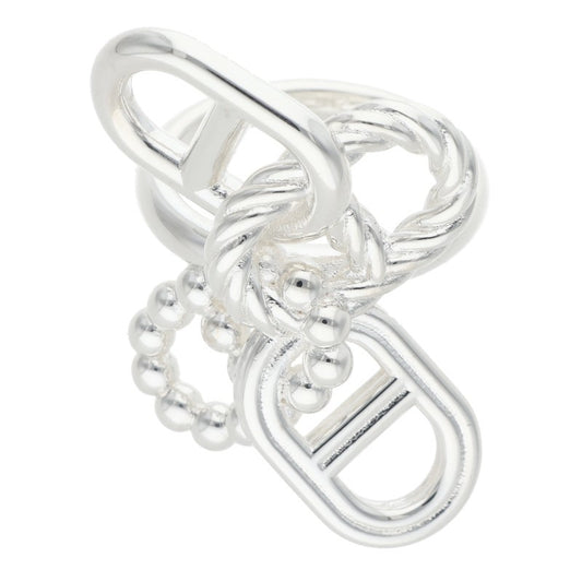 HERMES Chaine d'Ancre Alea II Silver Ring Size JP 13