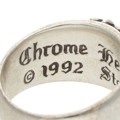 Chrome Hearts FLRL CRS Floral Sterling Silver Ring Size JP 22
