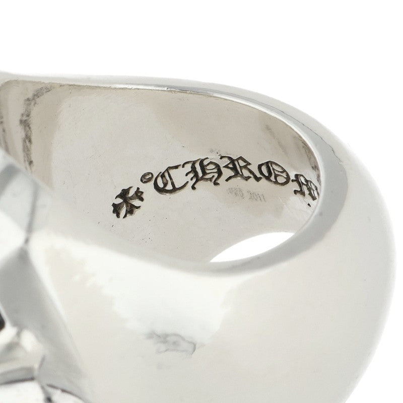 Chrome Hearts Long PJ CH Cross Silver Ring Size JP 16