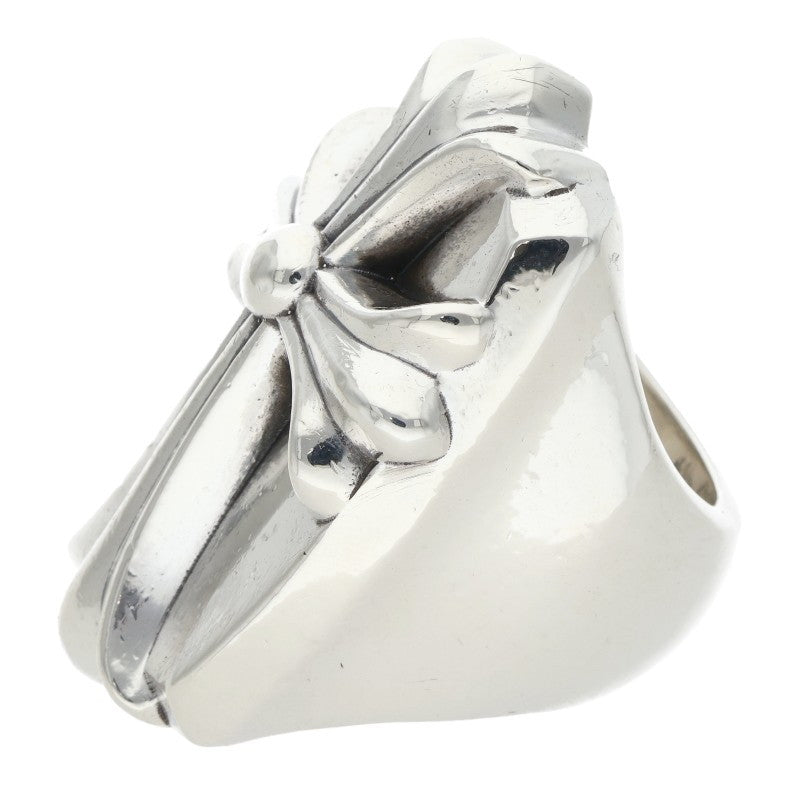 Chrome Hearts Long PJ CH Cross Silver Ring Size JP 16