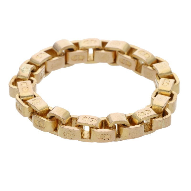 Chrome Hearts 22K Box Chain Gold Ring Size JP 19
