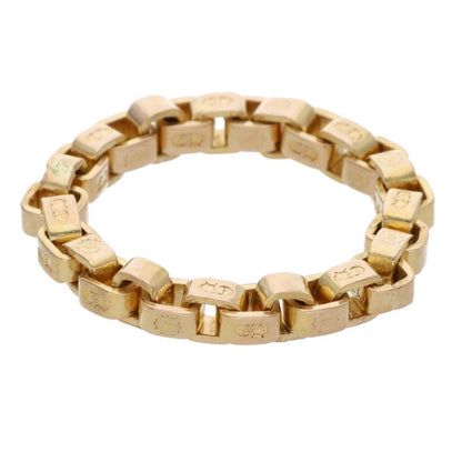 Chrome Hearts 22K Box Chain Gold Ring Size JP 19