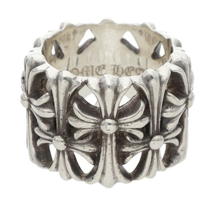 Chrome Hearts 925 Silver Cemetery Cross Ring Size JP 25