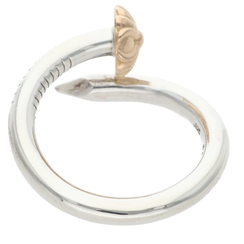 Chrome Hearts NAIL CRSBALL W GLD 22K Gold Ring Size JP 19