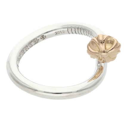 Chrome Hearts NAIL CRSBALL W GLD 22K Gold Ring Size JP 19
