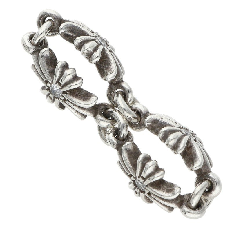 Chrome Hearts TNY E CH PLS DIA Silver Ring Size JP 10.5
