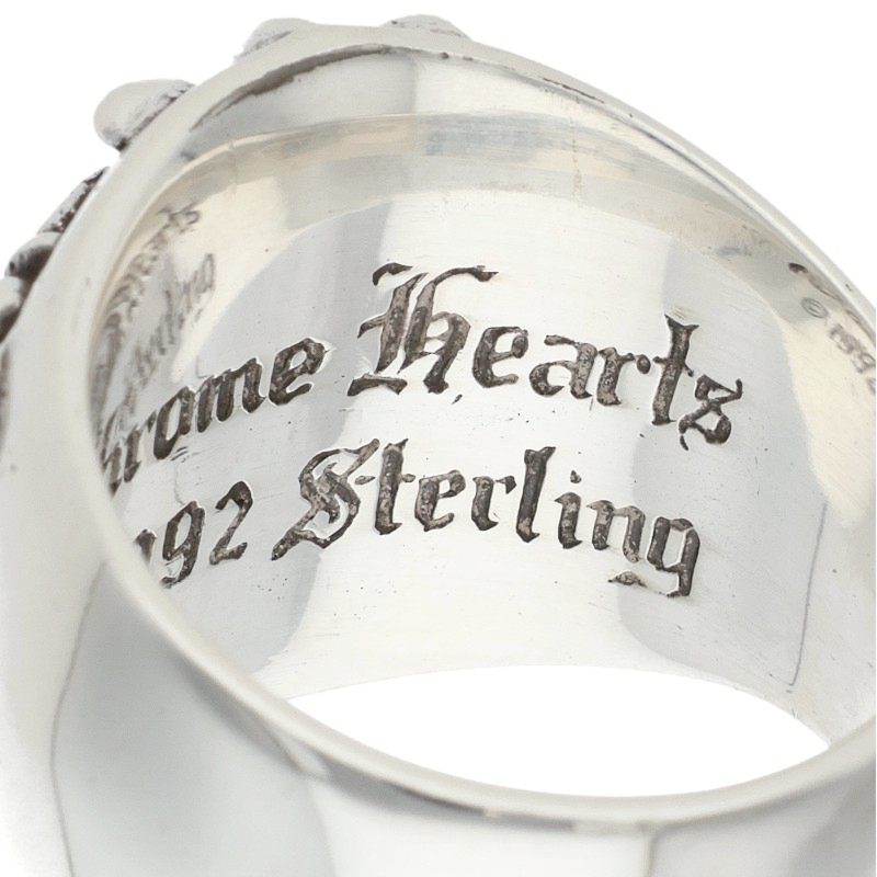 Chrome Hearts Keeper Silver Ring Size JP 22.5