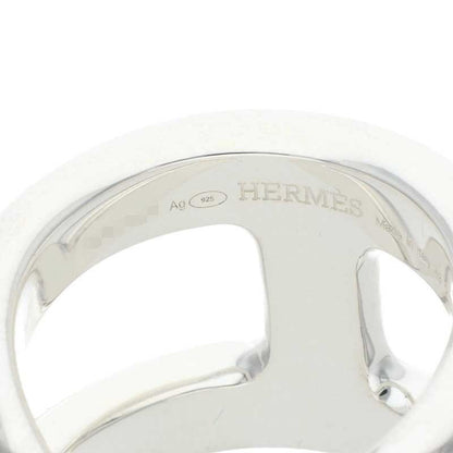 HERMES Osmose GM Silver Ring Size JP 13