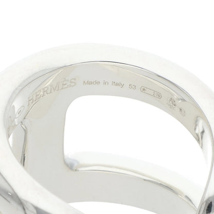 HERMES Osmose GM Silver Ring Size JP 13