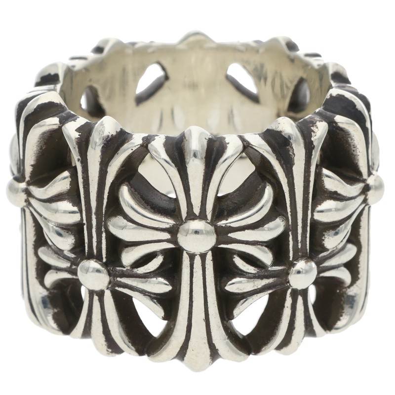 Chrome Hearts CEMETERY CROSS Silver Ring Size JP 23.5