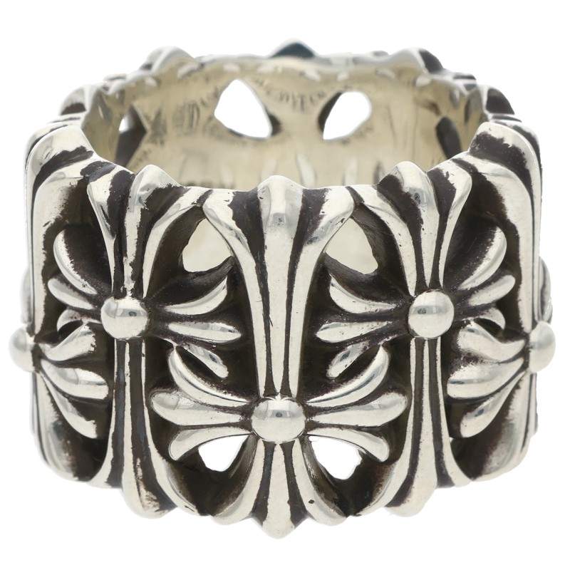 Chrome Hearts CEMETERY CROSS Silver Ring Size JP 23.5