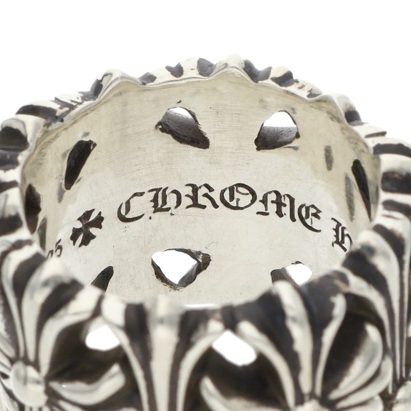 Chrome Hearts CEMETERY CROSS Silver Ring Size JP 23.5