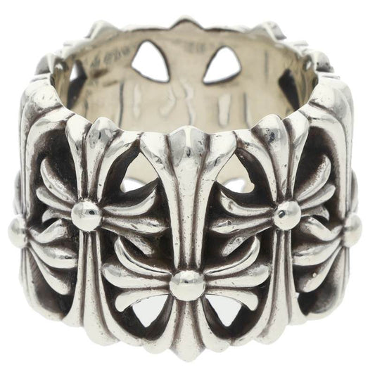 Chrome Hearts CEMETERY Cross Silver Ring Size JP 26