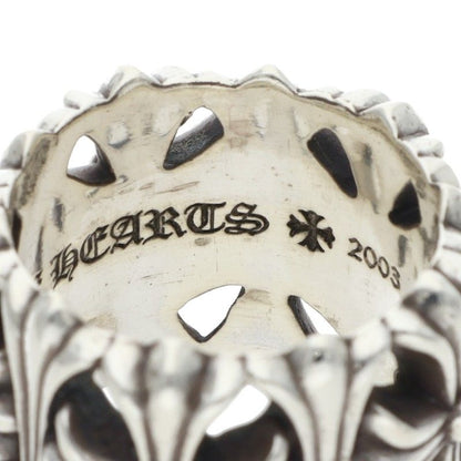 Chrome Hearts CEMETERY Cross Silver Ring Size JP 26