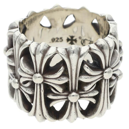 Chrome Hearts CEMETERY Cross Silver Ring Size JP 26