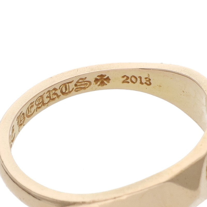 Chrome Hearts 22K Bubblegum Pyramid Plus Gold Ring Size JP 7