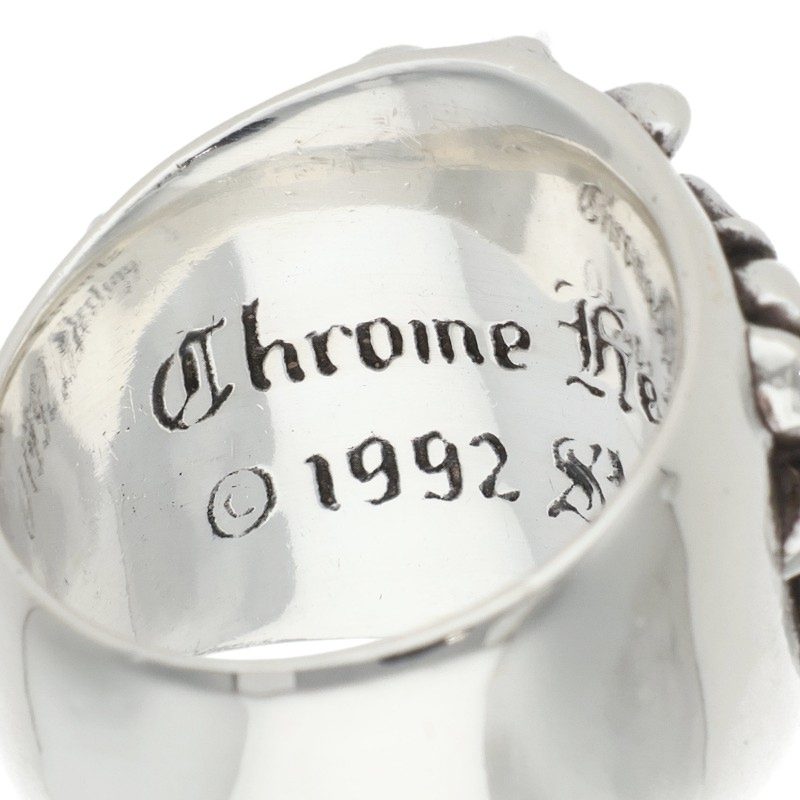 Chrome Hearts Keeper Silver Ring Size JP 16