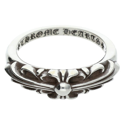 Chrome Hearts BABY CLASSIC Floral Silver Ring Size JP 14