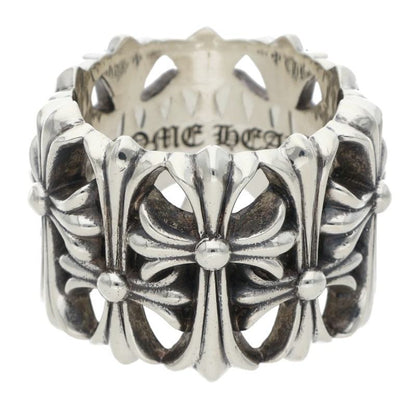 Chrome Hearts CEMETERY Cross Silver Ring Size JP 26