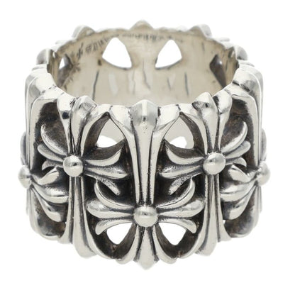 Chrome Hearts CEMETERY Cross Silver Ring Size JP 26