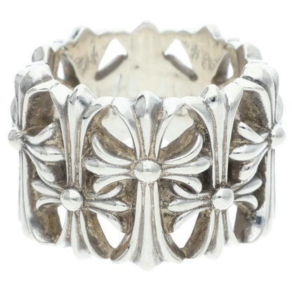 Chrome Hearts Cemetery Cross 925 Silver Ring Size JP 26