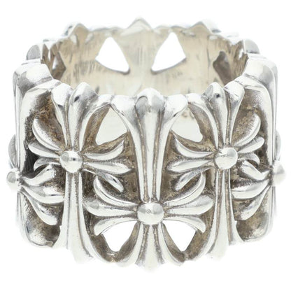 Chrome Hearts Cemetery Cross 925 Silver Ring Size JP 26