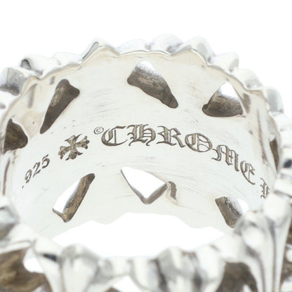 Chrome Hearts Cemetery Cross 925 Silver Ring Size JP 26