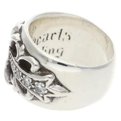 Chrome Hearts FLRL CRS P DMND Floral Pave Ring Size JP 12