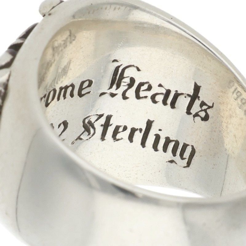 Chrome Hearts Keeper Sterling Silver Ring Size JP 21