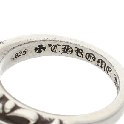 Chrome Hearts BABY CLASSIC Floral Silver Ring Size JP 7