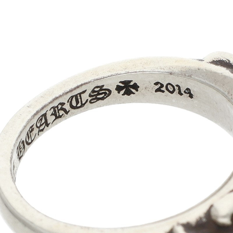 Chrome Hearts BABY CLASSIC Floral Silver Ring Size JP 7