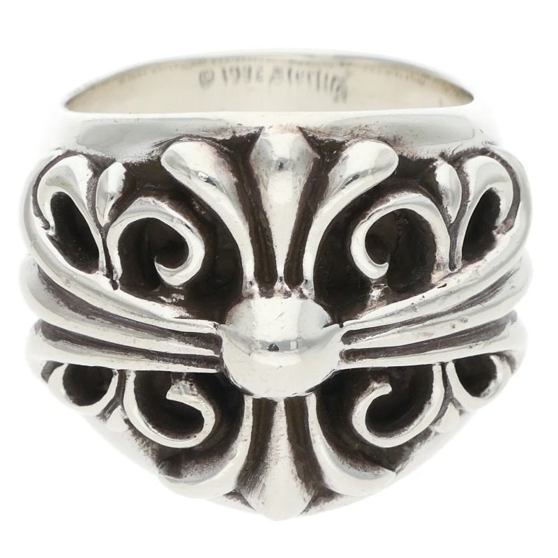 Chrome Hearts Keeper Sterling Silver Ring Size JP 15