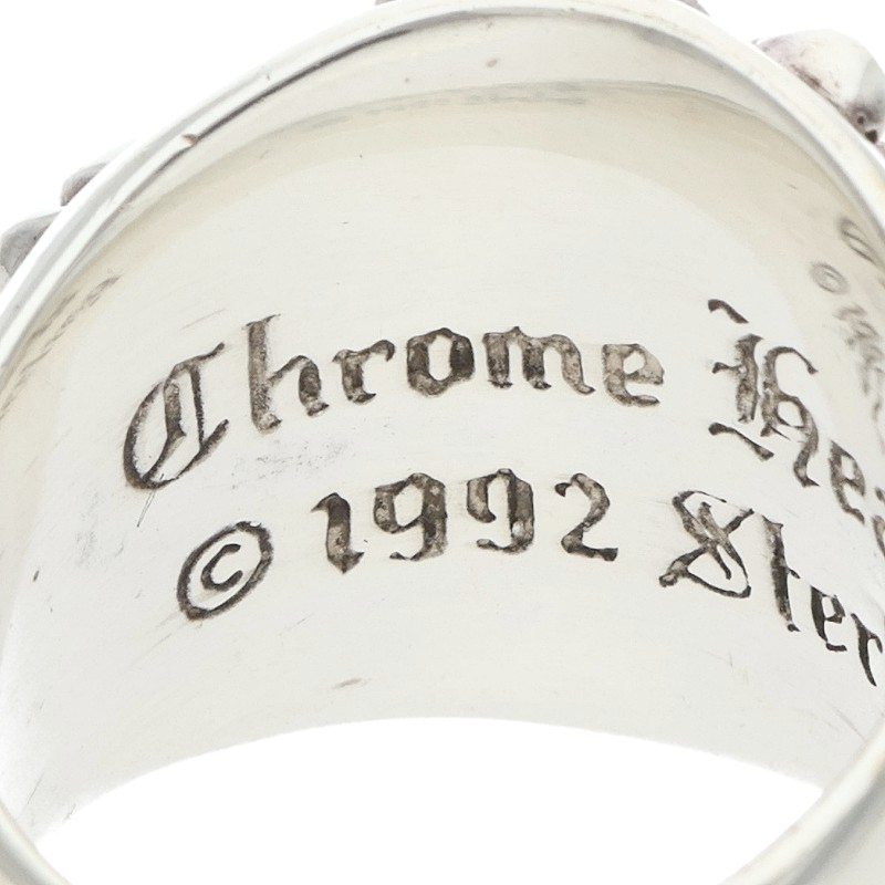 Chrome Hearts Keeper Sterling Silver Ring Size JP 15