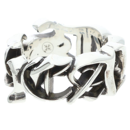 Chrome Hearts LARGE SCRIPT BAND Silver Ring Size JP 21