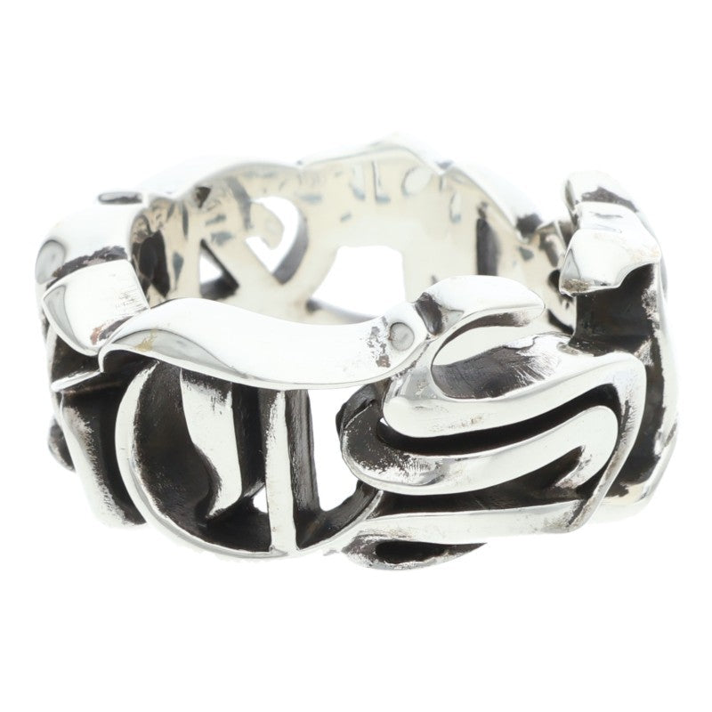 Chrome Hearts LARGE SCRIPT BAND Silver Ring Size JP 21