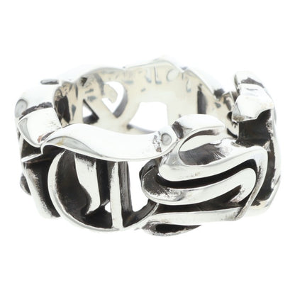 Chrome Hearts LARGE SCRIPT BAND Silver Ring Size JP 21