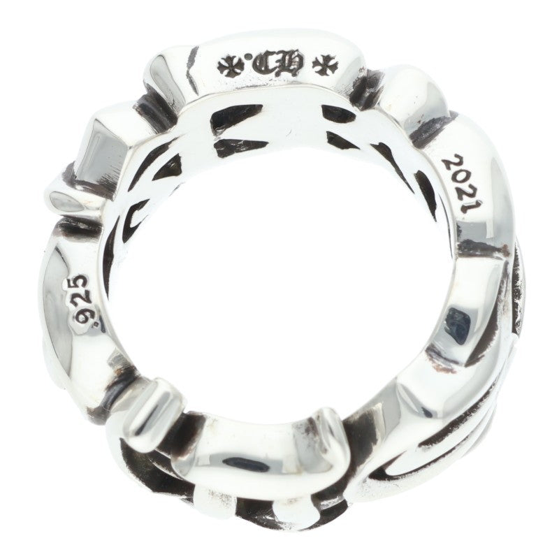 Chrome Hearts LARGE SCRIPT BAND Silver Ring Size JP 21