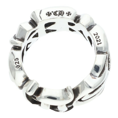 Chrome Hearts LARGE SCRIPT BAND Silver Ring Size JP 21