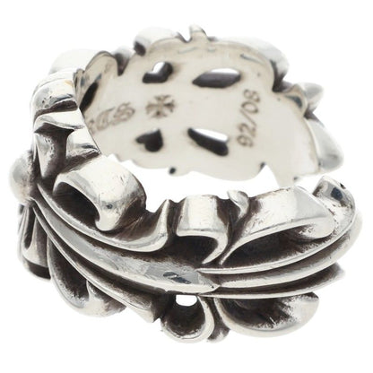 Chrome Hearts DBL FLRL CRS Silver Ring Size JP 26
