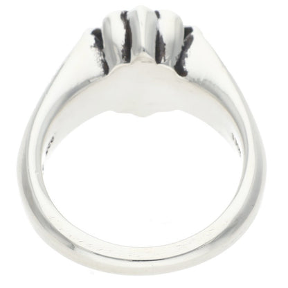 Chrome Hearts Small Cutout CH Plus Silver Ring Size JP 18