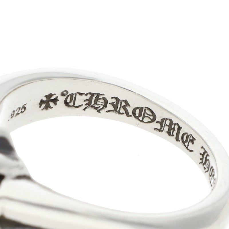 Chrome Hearts Small Cutout CH Plus Silver Ring Size JP 18