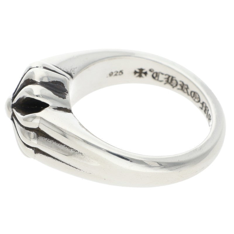 Chrome Hearts Small Cutout CH Plus Silver Ring Size JP 18