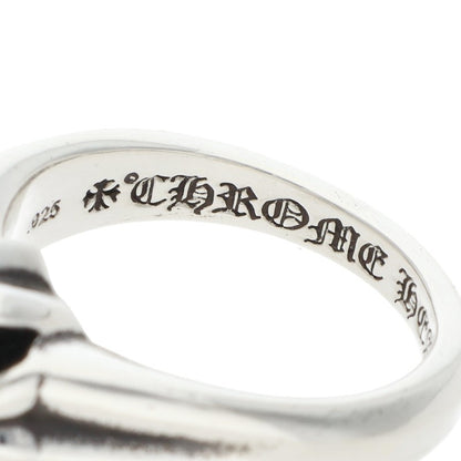 Chrome Hearts Small Cutout CH Plus Silver Ring Size JP 18