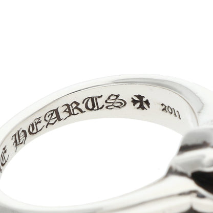Chrome Hearts Small Cutout CH Plus Silver Ring Size JP 18