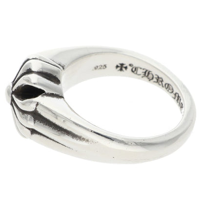 Chrome Hearts Small Cutout CH Plus Silver Ring Size JP 18